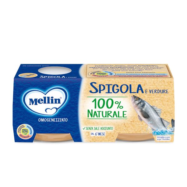 Mellin omogeneizzato spigola  2x80 gr - Mellin