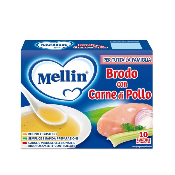 Mellin brodo di pollo 10x5 gr - Mellin