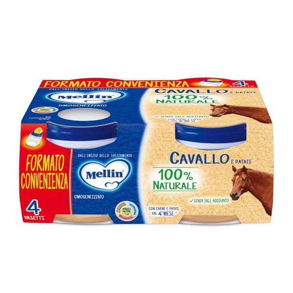 Mellin - omogeneizzato cavallo 4x80 gr - Mellin