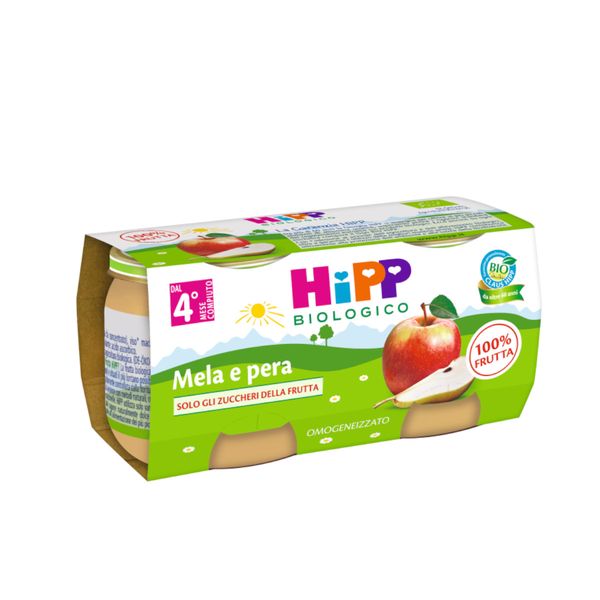 Omogeneizzato mela e pera 100% 2x80g - Hipp