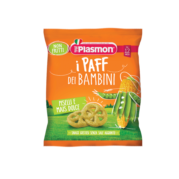 Plasmon - paff piselli e mais 15 gr - Plasmon