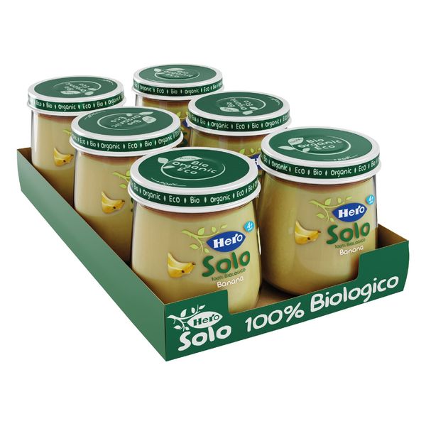 Hero baby omo banana bio 6x120g - Hero