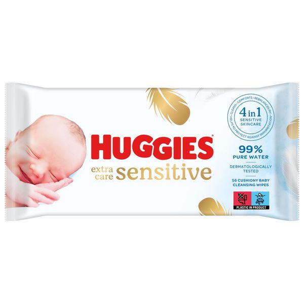Salviettine huggies pure extra care - 56 pezzi - Huggies
