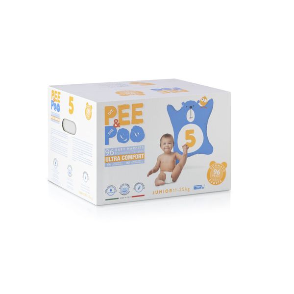 Pee&poo jumbo junior taglia 5 - 96 pz - 