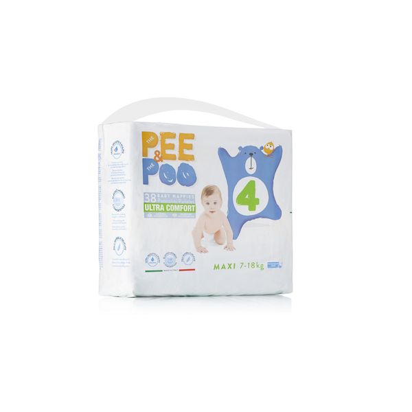 Pee&poo maxi taglia 4 - 38 pz - 
