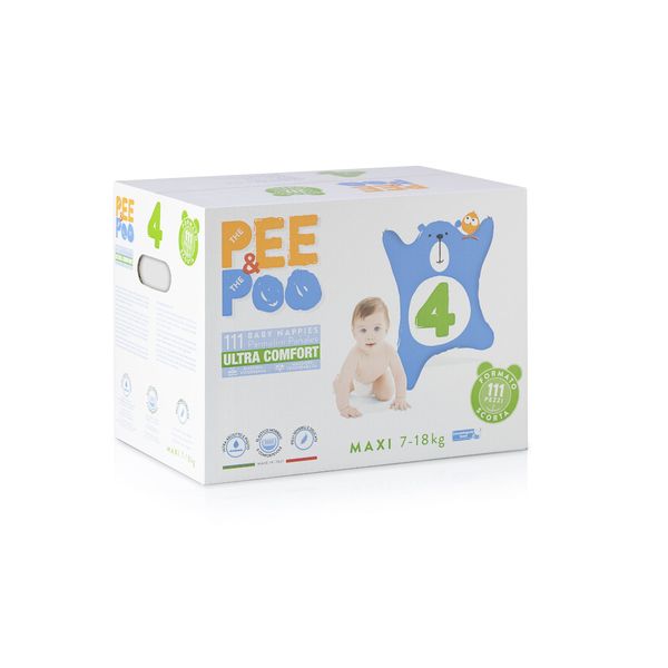 Pee&poo jumbo maxi taglia 4 - 111 pz - 