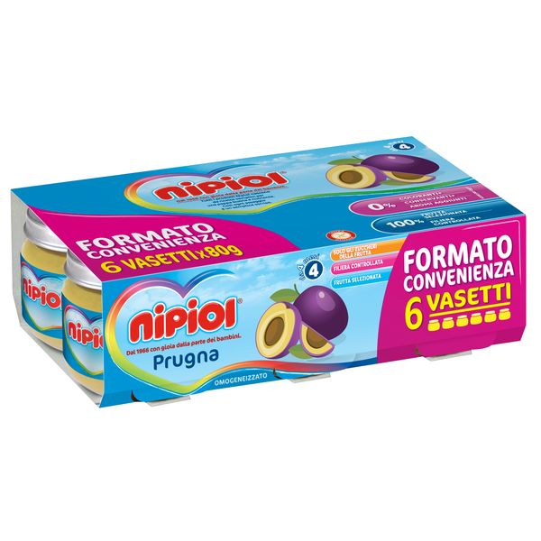 Nipiol - omo prugna 6x80 gr. - Nipiol
