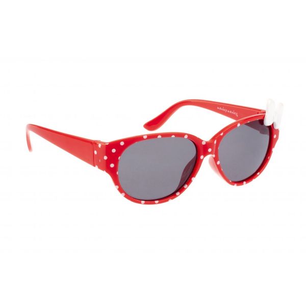 Monkey - occhiali da sole rosso con pois e fiocco - rc - 