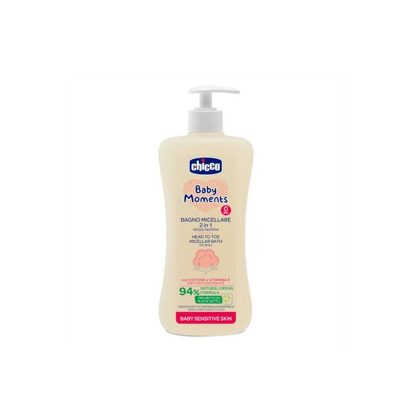 Bagno micellare senza lacrime 2 in 1 chicco baby moments sensitive skin - Chicco