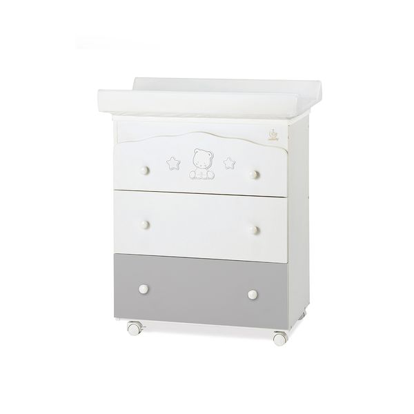 Italbaby -bagnetto popstar 2 cassetti bianchi 1 grigio 2021 - Italbaby