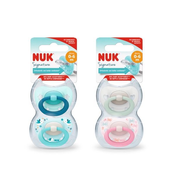 Nuk - succhietto signature silicone 0-6 2pz - Nuk