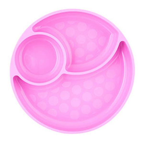 Chicco piatto porzionato silicone rosa 12m+ - Chicco