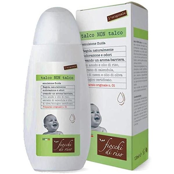 Talco non talco - 120 ml - Fiocchi di Riso