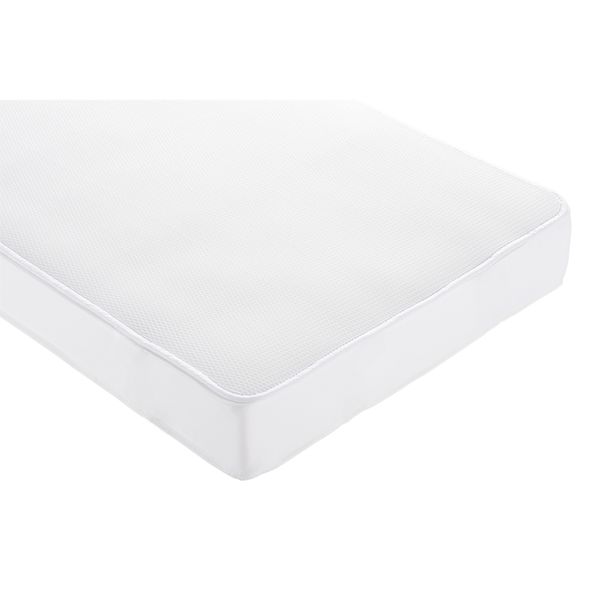 Materasso easy safe combo con topsafe coprimaterasso traspirante 3 strati per lettino cm 62x125x12 - Aircuddle