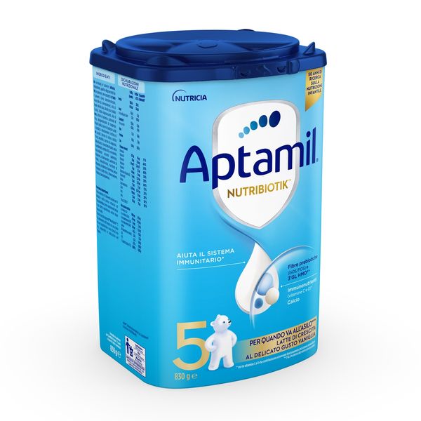 Aptamil nutribiotik 5 - latte di crescita in polvere per bambini dal 36° mese compiuto 830g - Aptamil