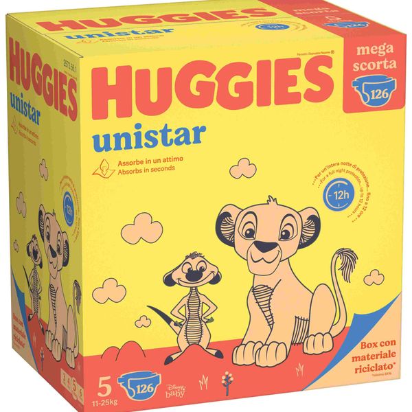 Huggies unistar mega pack tg.5 126 (42x3) pezzi - Huggies