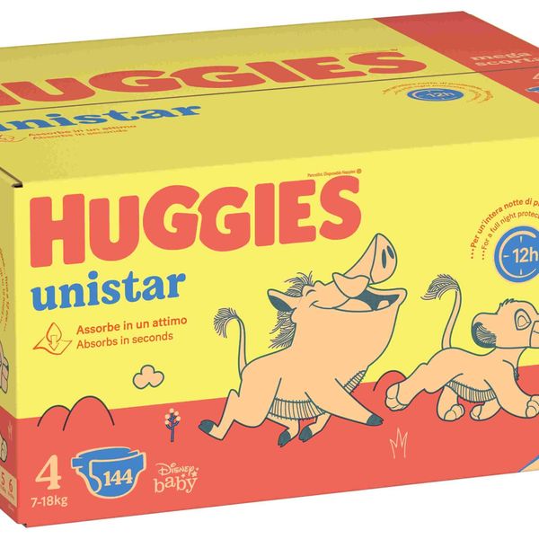 Huggies unistar mega pack tg.4 144 (48x3) pezzi - Huggies