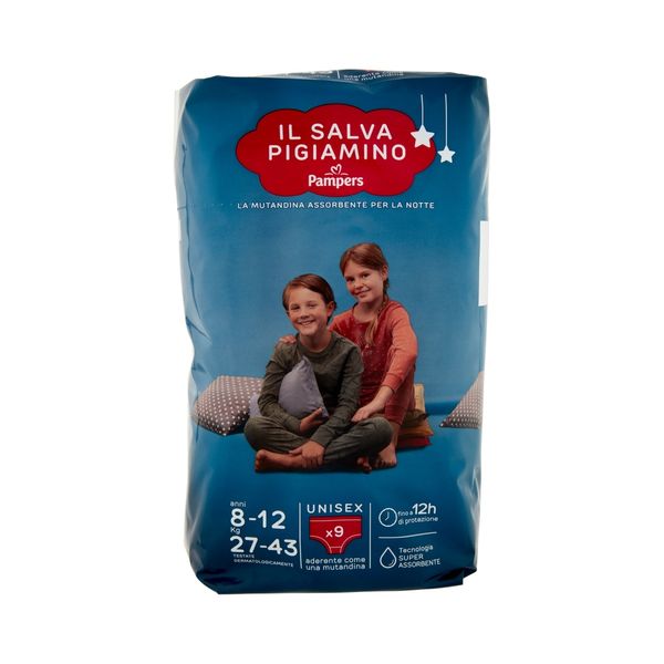 Pampers il salva pigiamino anni 8-12 kg 27-43 unisex 9 pz - Catalogo Pampers