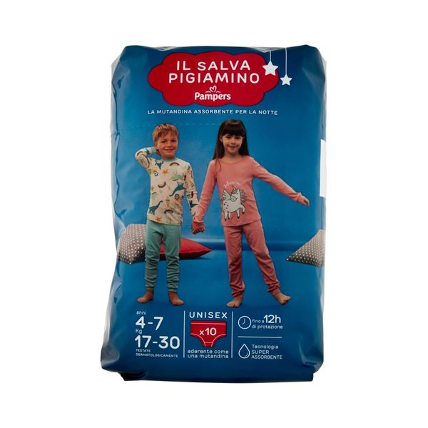 Pampers il salva pigiamino anni 4­7 kg 17­30 unisex 10 pz - Catalogo Pampers