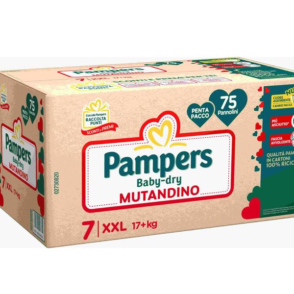 Pampers baby-dry mutandino penta xxl 75 pz - Catalogo Pampers