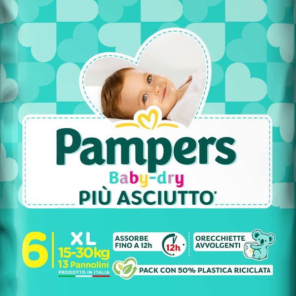 Pampers baby­dry xl 13 pz - Catalogo Pampers
