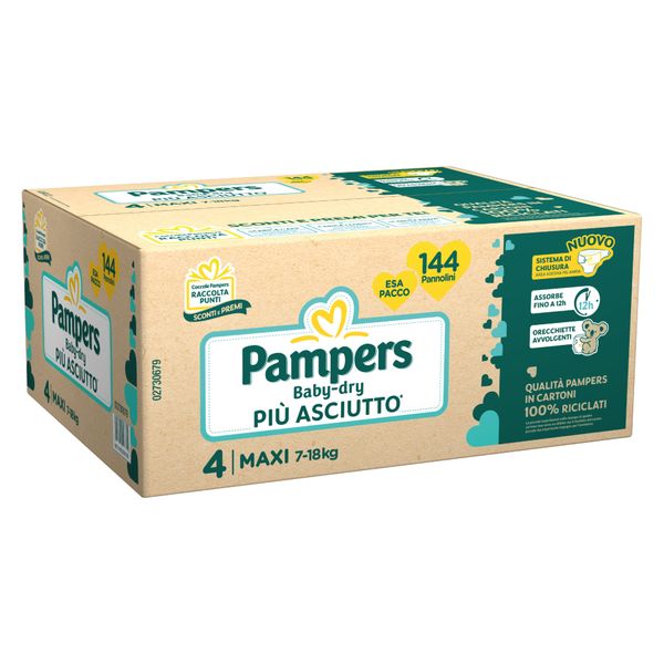 Pampers baby-dry esa maxi 144 pz - Catalogo Pampers