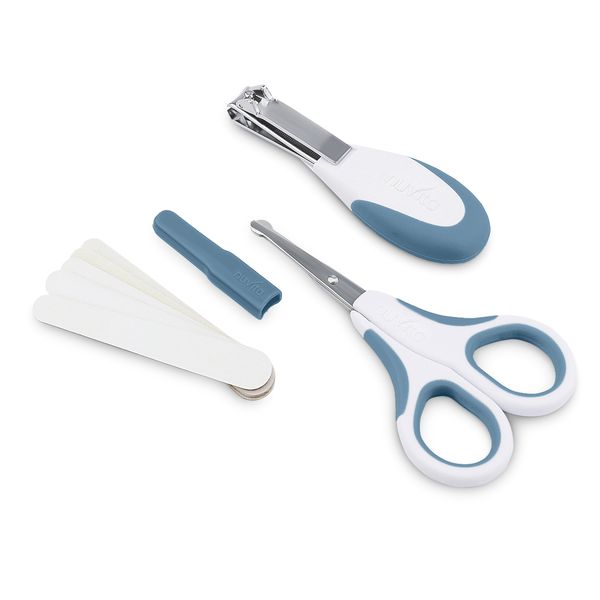 Baby kit per la cura delle unghie - 1138 powder blue - Nuvita