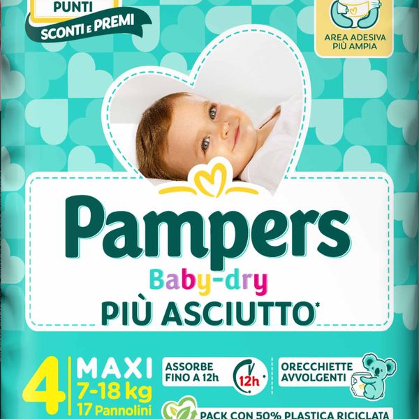 Pampers baby­dry maxi 17 pz - Catalogo Pampers