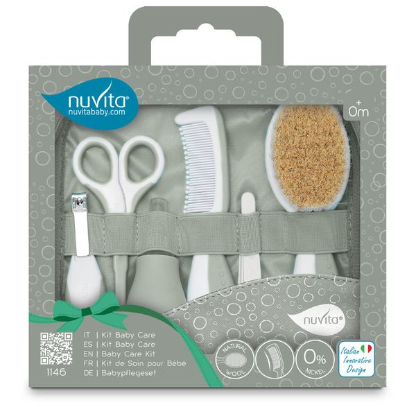 Beauty set per la cura del bambino - 1146  sage green - Nuvita