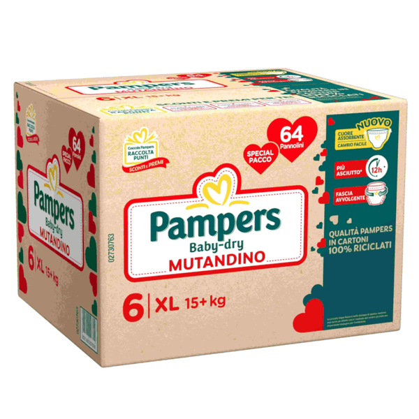 Pampers baby dry mutandino special xl 64 pz - Catalogo Pampers