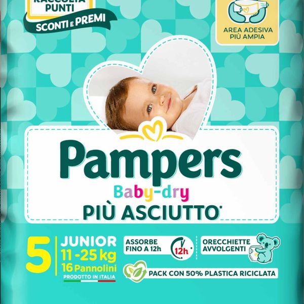 Pampers baby­dry junior 16 pz - Catalogo Pampers