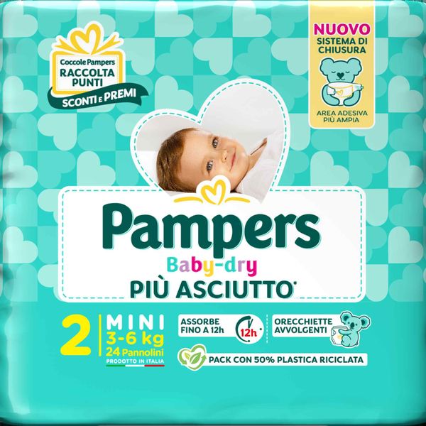 Pampers baby­dry mini 24 pz - Catalogo Pampers