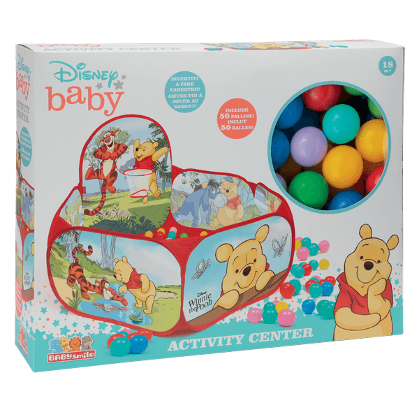 Centro gioco con canestro - winnie the pooh - divertimento all'orsetto - Baby Smile