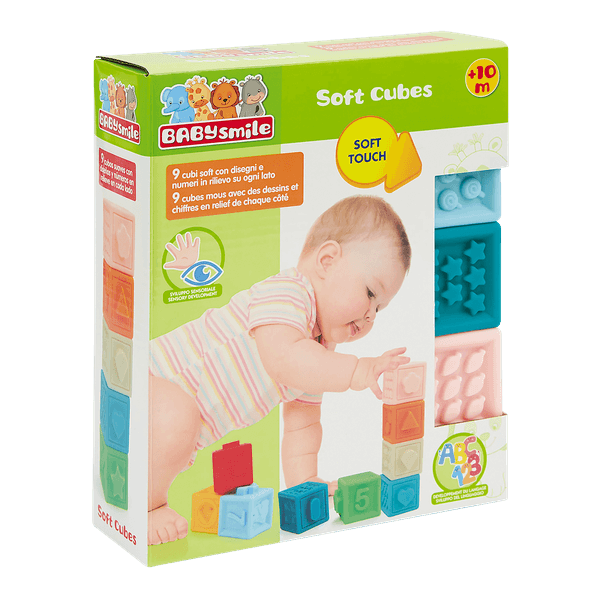 Cubi sensoriali soft - gioco tattile per bambini - Baby Smile