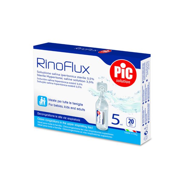 Rinoflux soluzione ipertonica nasale 20 fiale 5 ml - pic - Pic