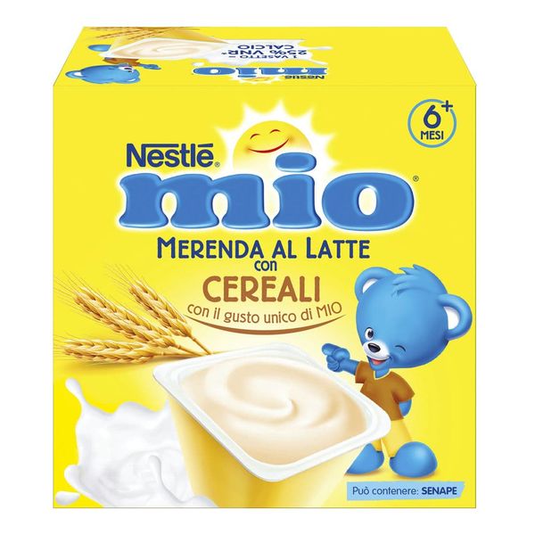 Nestlé mio merenda al latte cereali da 6 mesi, 4 vasetti da 100g - Nestlé