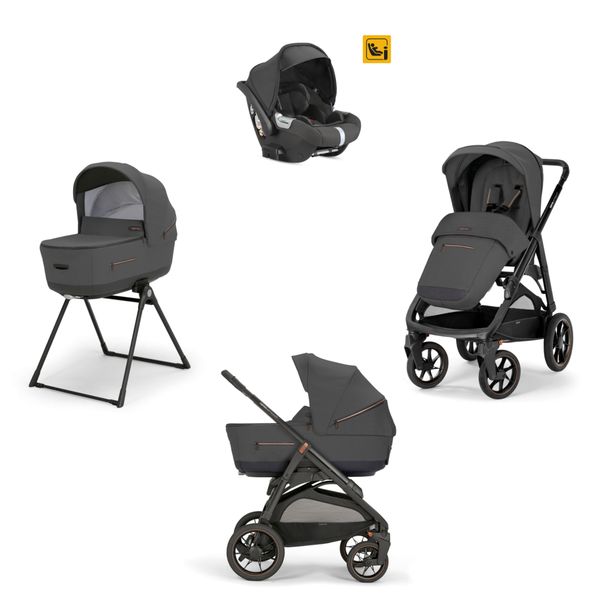 Aptica xt system quattro darwin colore magnet grey telaio nero - inglesina - Inglesina