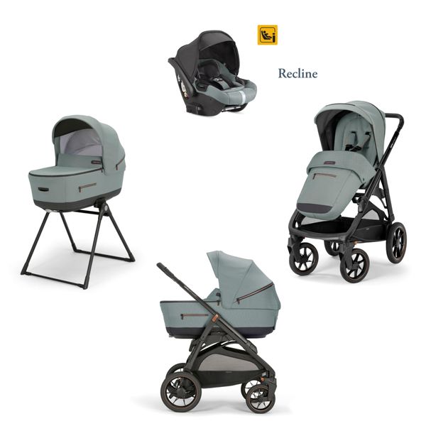 Aptica xt system quattro darwin recline colore igloo grey telaio nero - inglesina - Inglesina