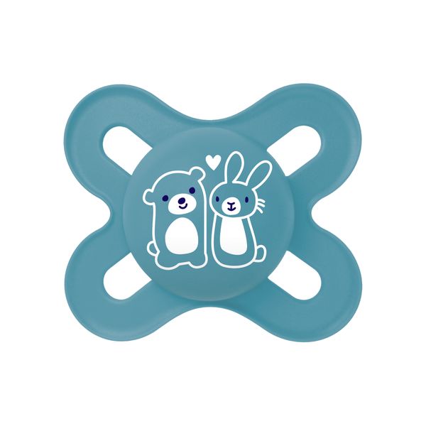 Succhietti original start  0-2m silicone bio-circolare  conf. doppia azzurro/grigio - mam - Mam