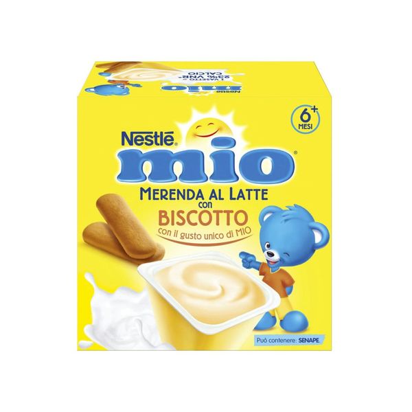 Mio merenda al latte biscotto da 6 mesi - 4 vasetti da 100g - nestlé - Nestlé