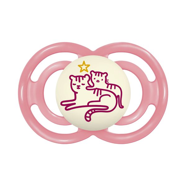 Succhietti perfect night 6+m silicone bio-circolare conf. singola rosa - mam - Mam