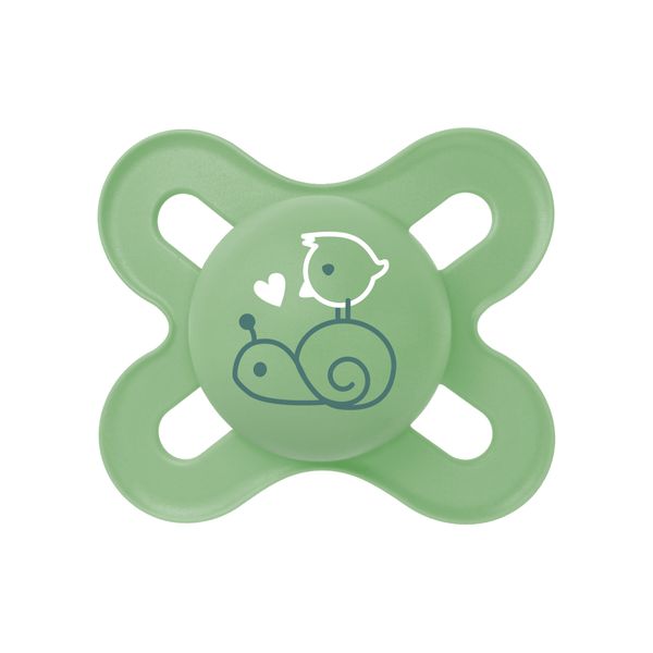 Succhietti original start  0-2m silicone bio-circolare conf. doppia verde/grigio - mam - Mam