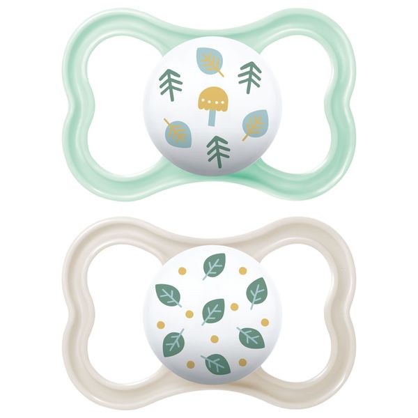 Succhietti air 6+ silicone bio-circolare conf. doppia verde/grigio - mam - Mam