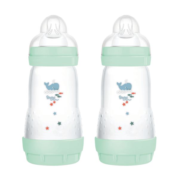 Biberon easy start 260ml bio-circolare conf. doppia verde - mam - Mam