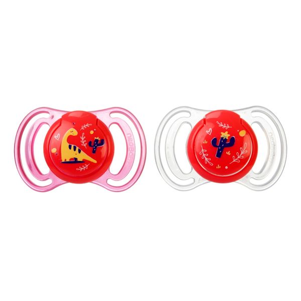Neobaby  succhietto anatomico silicone mini 0m+ rosa 2pz - Neo Baby