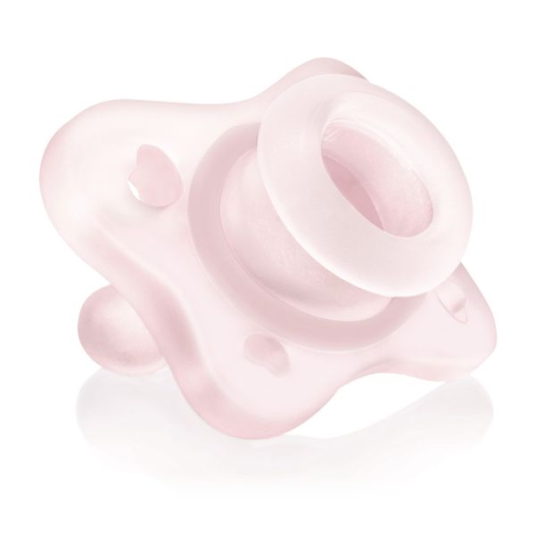 Chicco - gommottino silicone rosa 0 -2m 2pz - Chicco