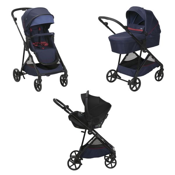 Trio seety oxford blu con kory essential - Chicco