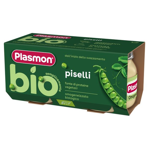 Plasmon omogeneizzato piselli bio 2x80 gr - Plasmon