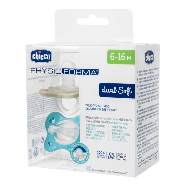 Chicco dual soft azzurro 2 pezzi | 6-16m - Chicco
