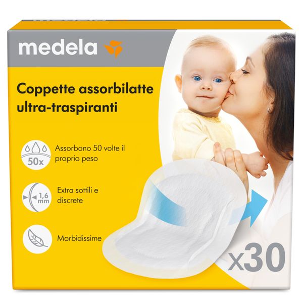Medela coppette assorbilatte ultratraspiranti 30 pezzi - Medela